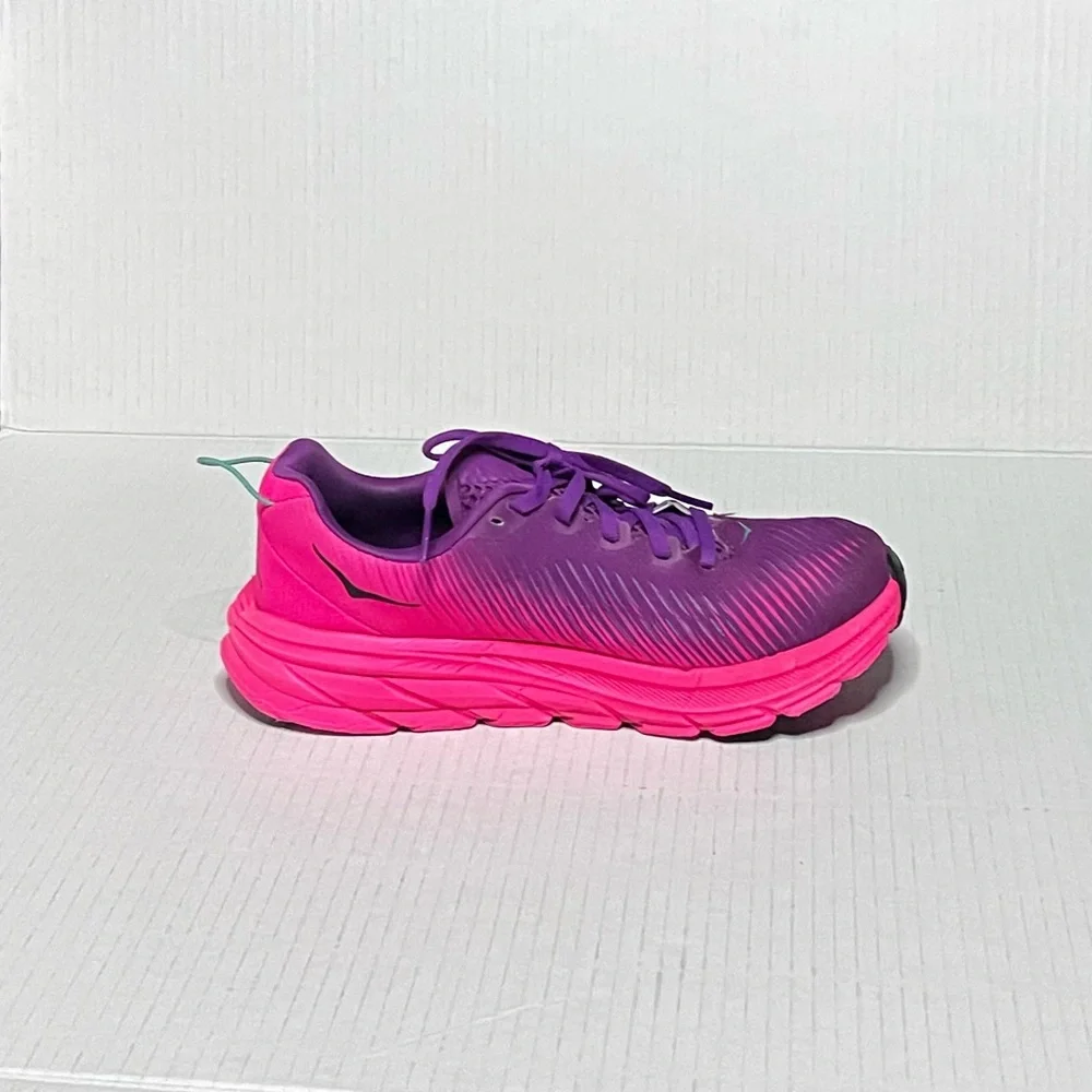 Hoka Women's Purple and Hot Pink Athletic Running Shoes